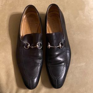 Gucci loafers size 7 black leather worn a few times